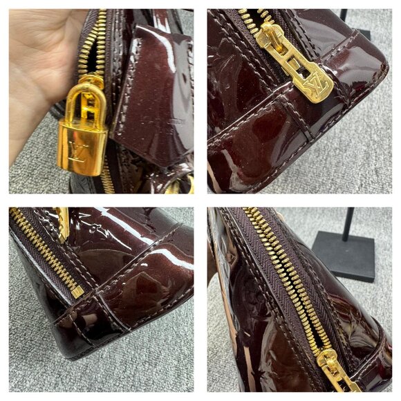 LOUIS VUITTON Alma BB Amarante Monogram Vernis Handbag 799-082125 - Picture 12 of 16